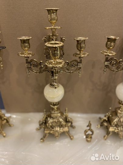 Подсвечники (канделябры) бронзовые