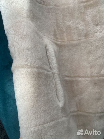 Шуба мутоновая с норкой