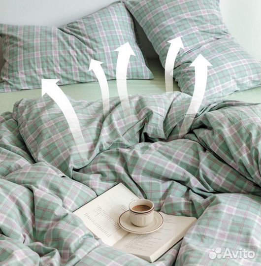 Постельное белье евро из хлопка класса А