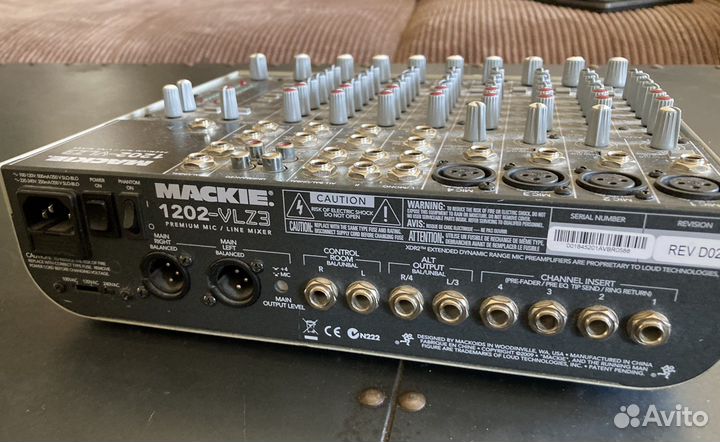 Микшерный пульт mackie 1202 vlz3