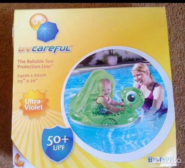 Круг для малышей с сиденьем(Черепаха)