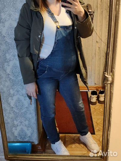 Джинсовый комбинезон