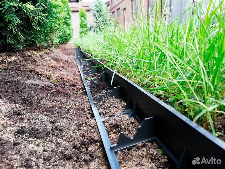 Бордюр садовый пластиковый