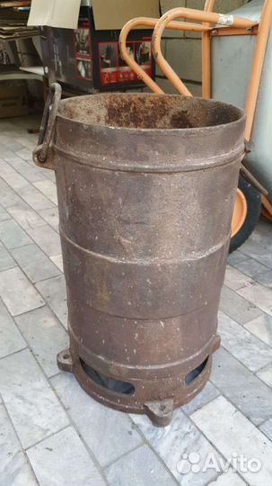 Печь буржуйка чугунная СССР