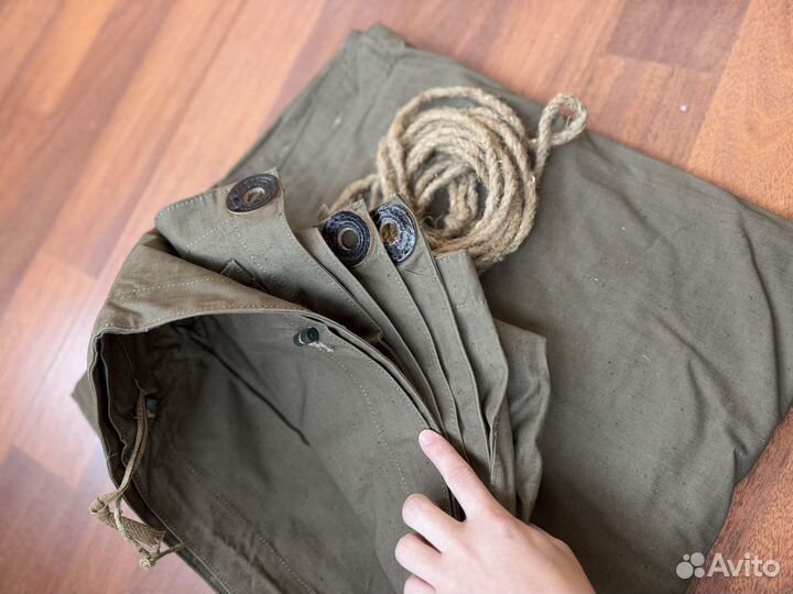 Плащ палатка армейская брезентовая