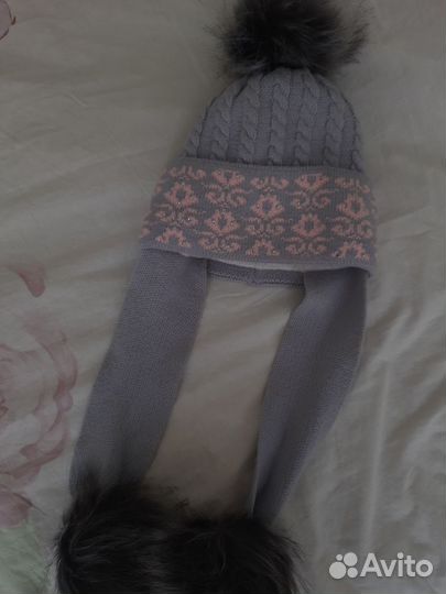 Зимняя шапка на 1 и 5 лет