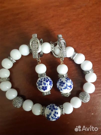 Серьги и браслет