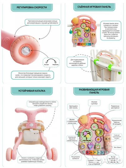 Ходунки каталка amarobaby