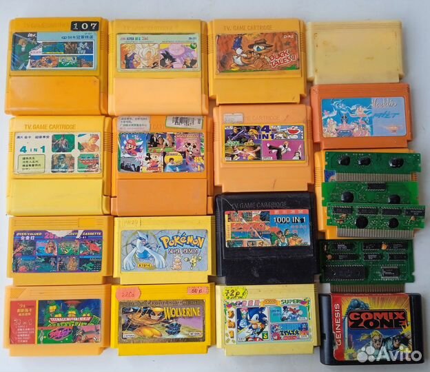 Картриджи dendy sega игры для приставки денди