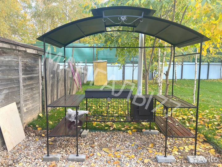 Мангал в стиле лофт