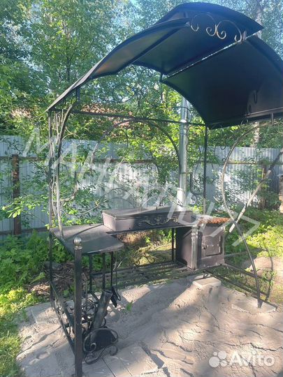 Мангал в стиле лофт