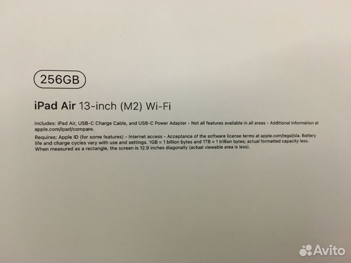 iPad air 13 2024 /256gb/ Wi-Fi/ Space Grey/ не акт