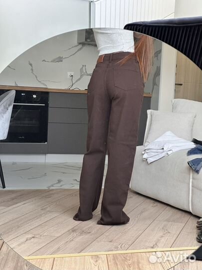 Джинсы женские шоколадные