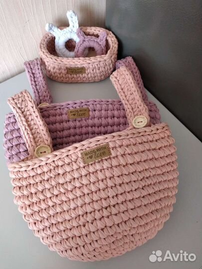 Подвесные корзинки на кроватку