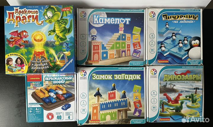 Детские настольные игры (Bondibon, Haba и др.)