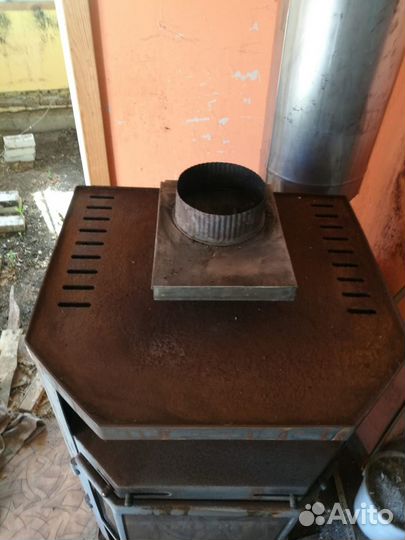 Чугунная печь камин бу