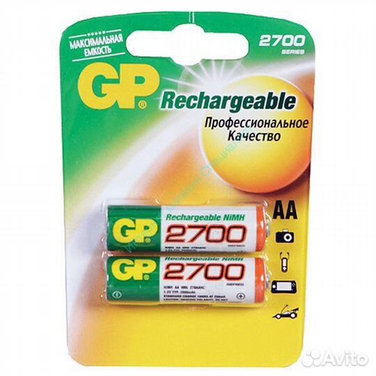 Аккумуляторы GP AA 2700 mAh оптом