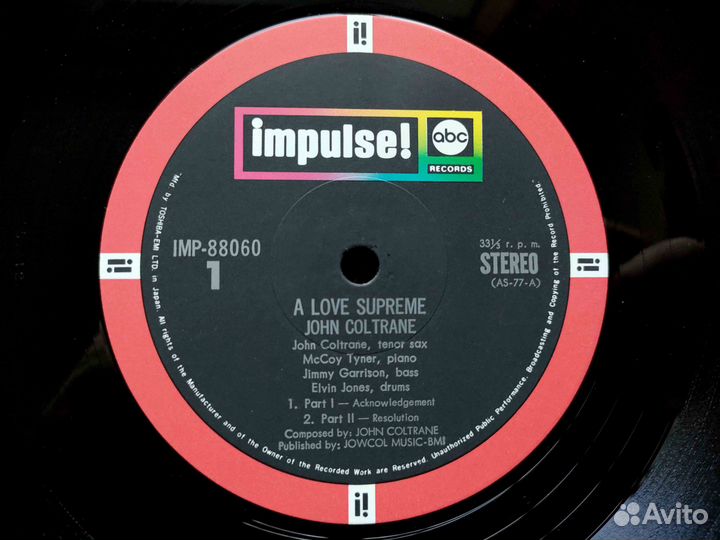 John Coltrane – A Love Supreme – Japan 1973 OBI 3