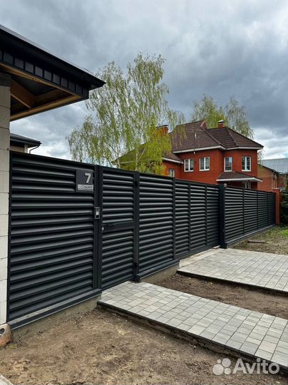 Забор жалюзи под ключ