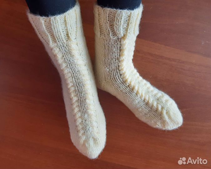 Новые носки вязаные женские, ручная работа