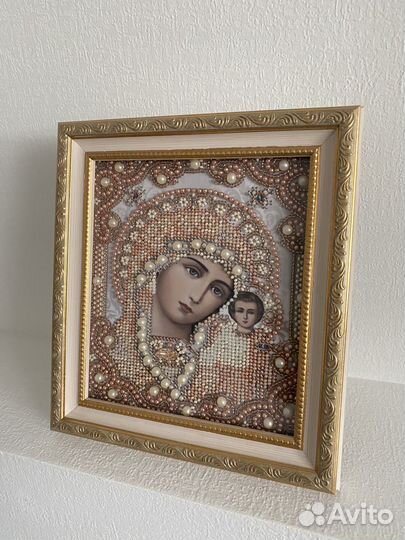 Икона бисером «Казанская икона Божьей Матери»