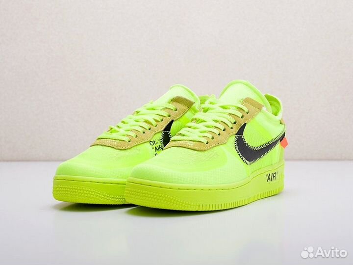 Кроссовки Nike Air Force 1 Off-White Volt (41-45)