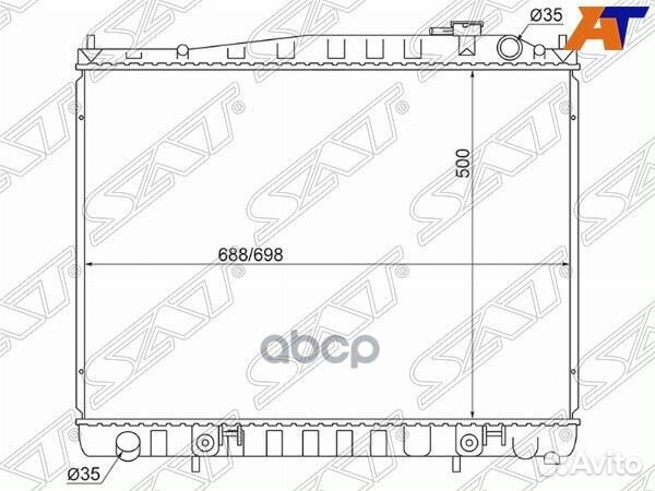 Радиатор Nissan Terrano 95-02 / Infiniti QX4 96