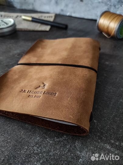 Блокнот Мидори формат А6 натуральная кожа