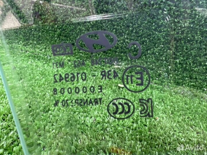 Стекло двери переднее левое Hyundai Solaris седан