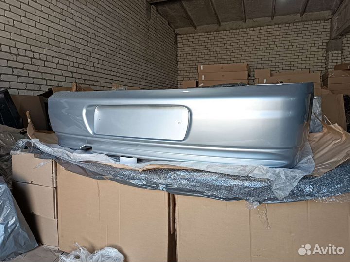 Бампер задний ваз 2112 цвет серебристый 690