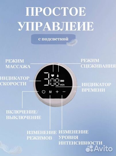 SaturdayLux Беспроводной молокоотсос электрический