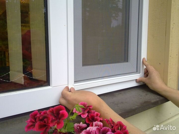 Москитные сетки на окна/ Антикошка / Плиссе