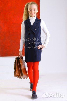 Удлиненный жилет, платье, сарафан фасоля 10-11