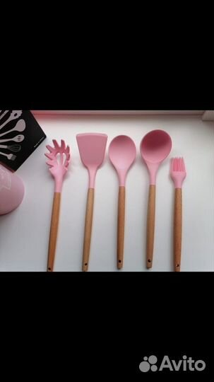 Кухонный набор Kitchenware розовый 11 предметов