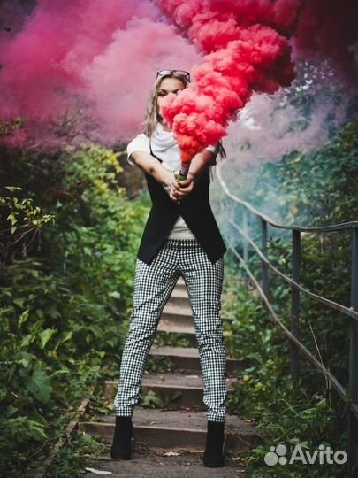 Цветные дымы фейерверки