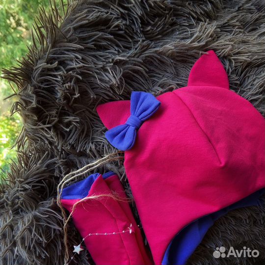 Весенний комплект(шапка, снуд)