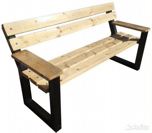 Скамья со спинкой Модерн 2м