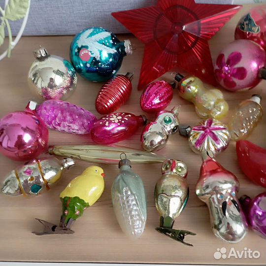 Елочные игрушки СССР. Лот