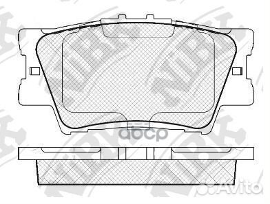 Колодки тормозные дисковые зад PN1522 NiBK