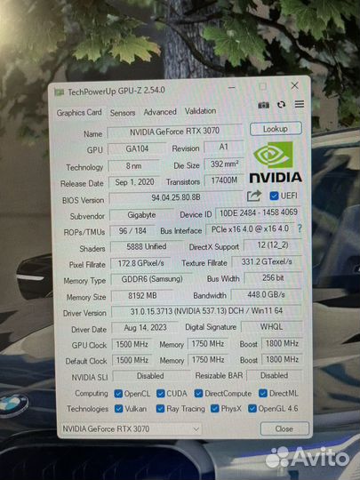 Gigabyte Rtx 3070 aorus master