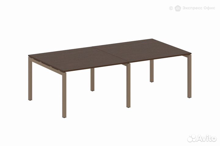 Стол для переговоров (2 столешницы) на П-образном