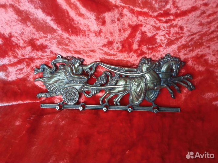 Пано, вешалка, крючки, бронза, латунь