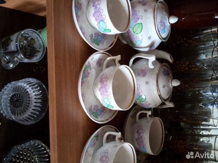 Сервиз чайный много