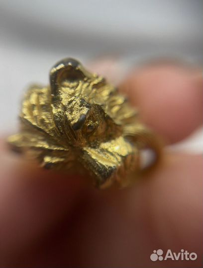 Винтажные Серьги клипсы Mimi di N голова льва