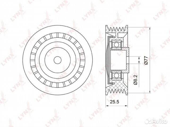 Ролик натяжной навесного оборудования LCV