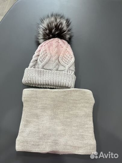 Шапка детская для девочек 46-48 осень