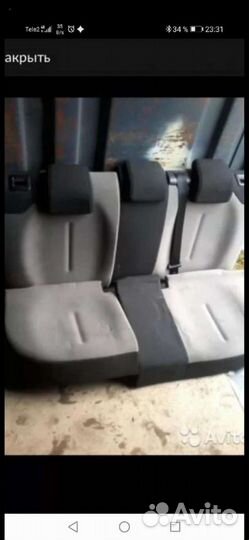 Задании сиденья ситроен с4