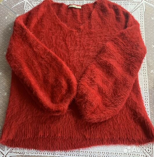 Юбка черная экокожа пуловер Zarina 46 р М