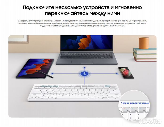 Беспроводная клавиатура Samsung Trio 500 (новая)