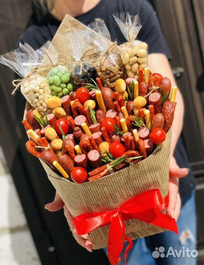 Мужской букет мясной в конверте